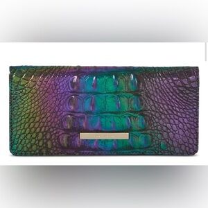 Brahmin Ady Wallet Labyrinth Embossed Leather Wallet